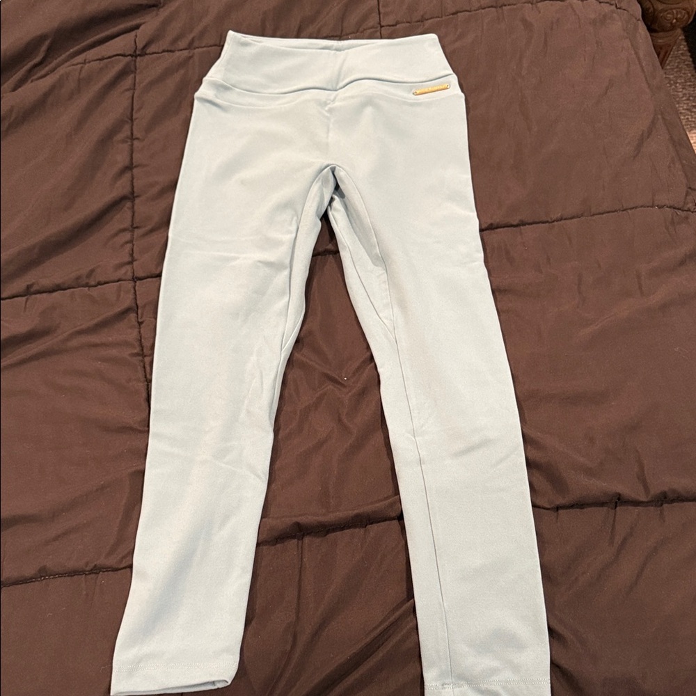 Gymshark Whitney Simmons Teal Greenish Kids Leggings Sz Small
